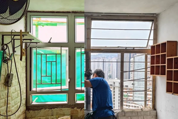 公屋單位鐵窗更換鋁窗工程 大型舊樓鋁窗翻新維修實況