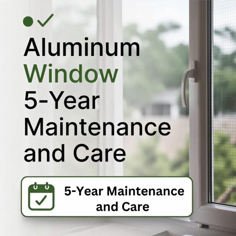 Aluminum Window 5-Year Maintenance Programme 5-year post-inspection warranty terms and professional aluminum window repair service.
